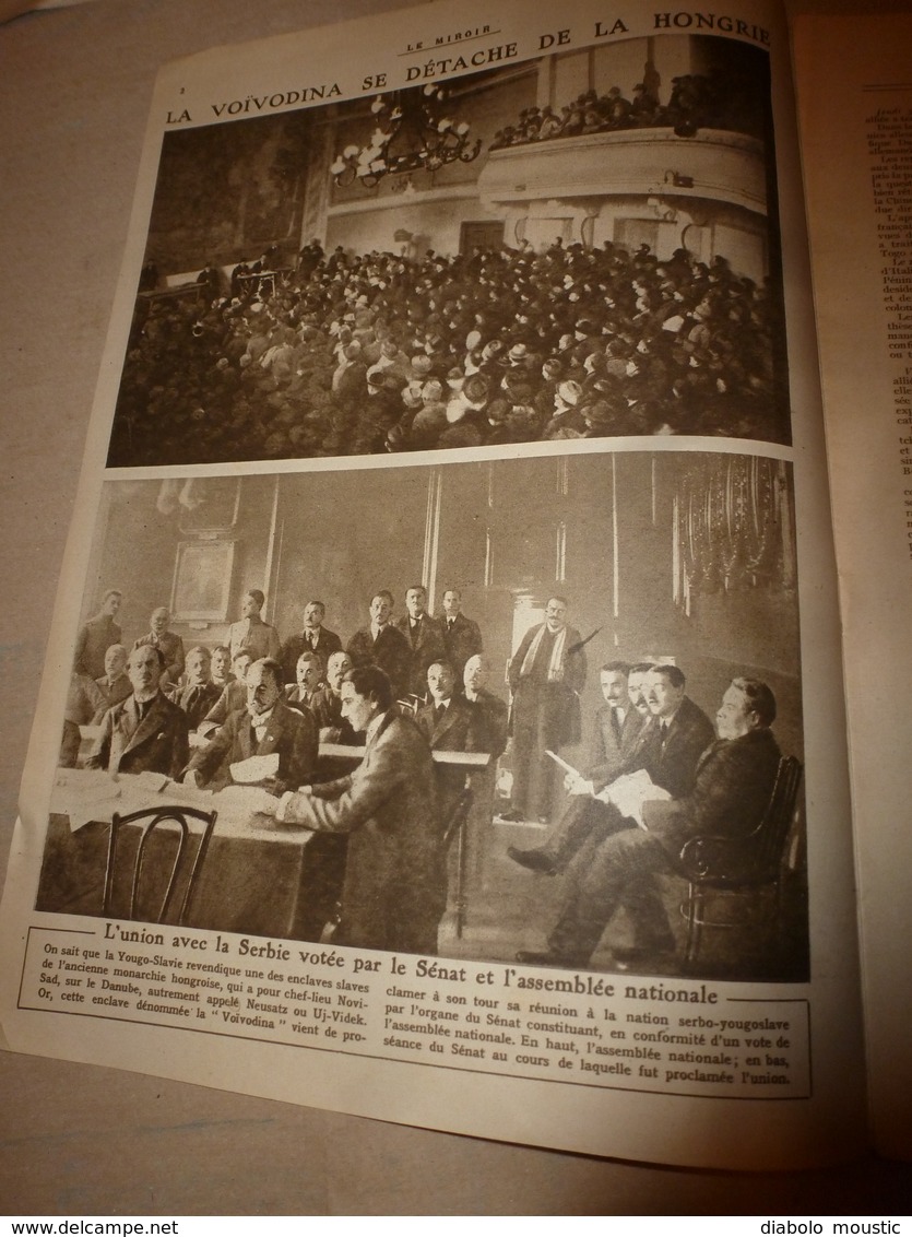 1919 LE MIROIR:Yougo-Slavie ; Berlin; La Poste Belge à Dusseldorf; Les Funérailles Nationales De Théodore Roosevelt;etc - Francese
