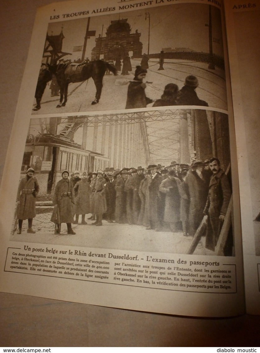 1919 LE MIROIR:Yougo-Slavie ; Berlin; La Poste Belge à Dusseldorf; Les Funérailles Nationales De Théodore Roosevelt;etc - Francese