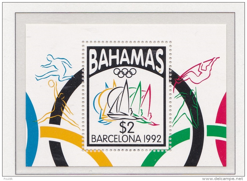 Bahamas 1992 Barcelona Olympic Summer Games - Souvenir Sheet MNH/**   (H43) - Ete 1992: Barcelone