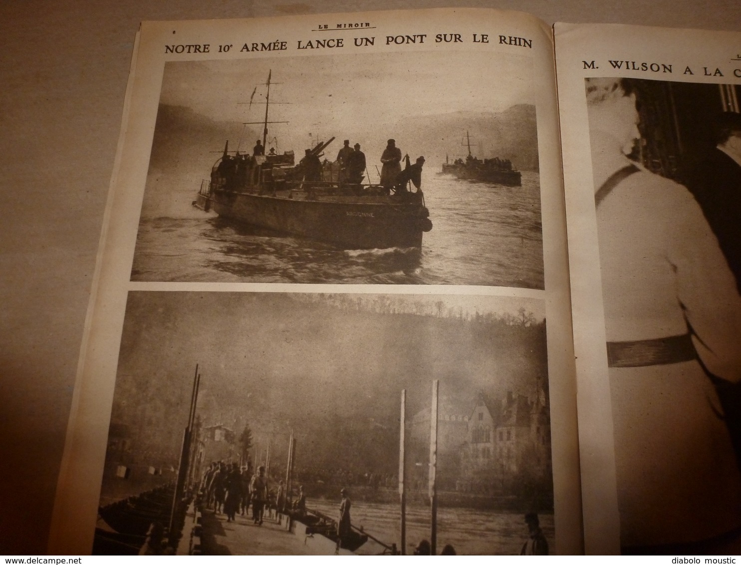 1919 LE MIROIR: Guerre navale; La nouvelle République Tchéco-Slovaque; Transport des trains à travers Manche;Tokio ;etc