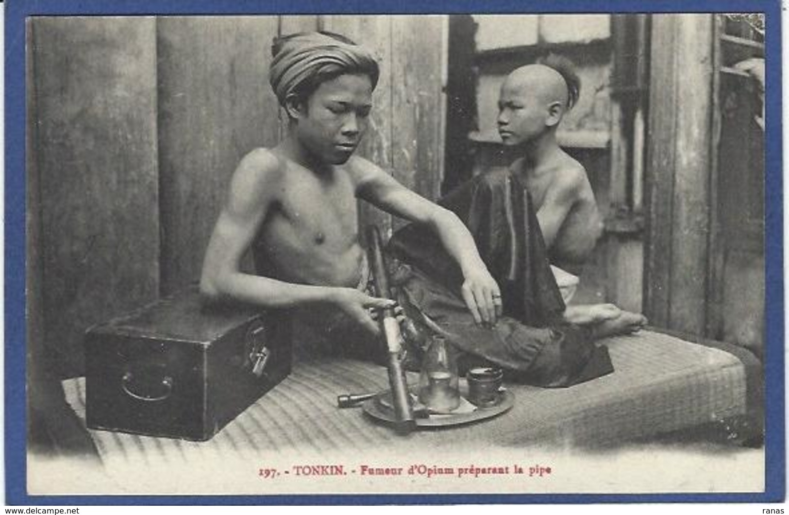 CPA Opium Drogue Pipe Type Non Circulé Indochine Asie - Vietnam