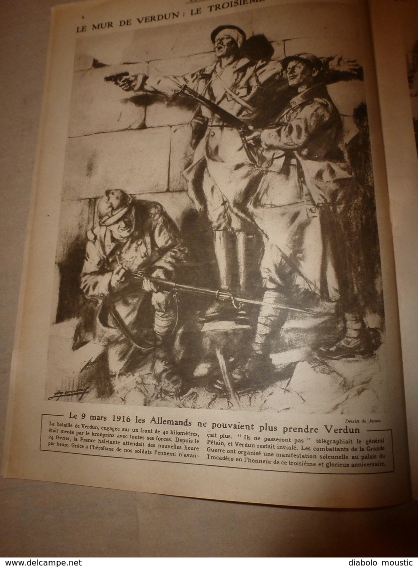 1919 LE MIROIR: Agram(Yougo-slavie;Douvres-Ostende;Weimar;Wimy Et Son Charbon;Valenciennes;Hydravion NCI;etc - Français