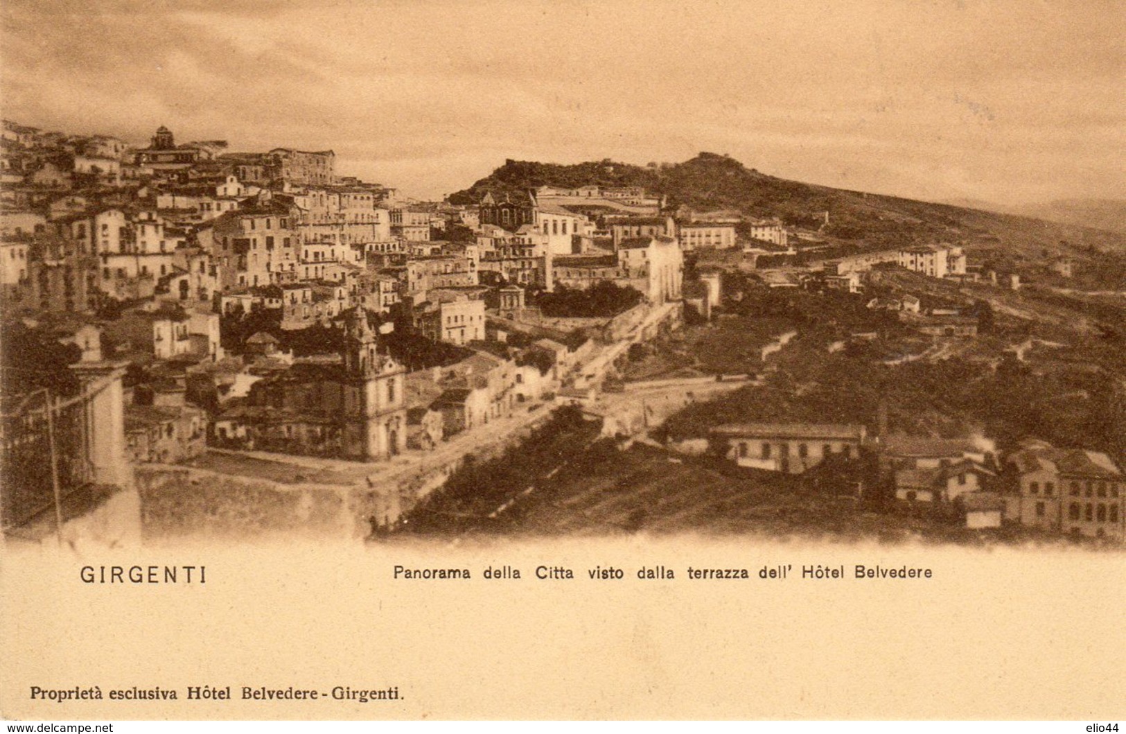 Agrigento - Girgenti - Panorama Della Città Visto Dalla Terrazza Dell'Hotel Belvedere - - Agrigento