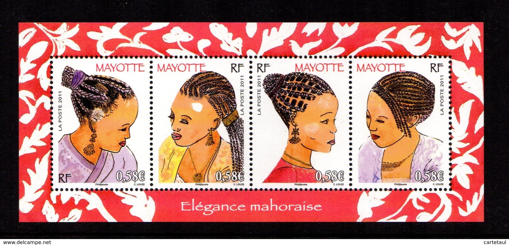 PROMO!! 976 MAYOTTE Année 2011 Complète Avec BLOC COIFFURES (21 Timbres + 1 Bloc)  Qualité LUXE ** Gomme Intacte  2 Scan - Neufs