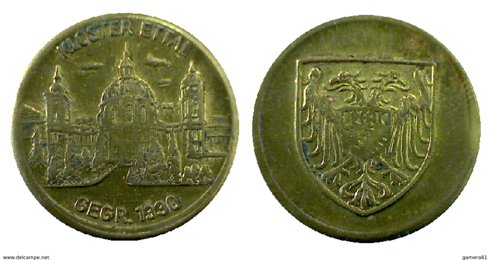 01357 GETTONE TOKEN JETON COMMEMORATIVE MUNICIPAL KLOSTER ETTAL GEGR. 1330 - Other & Unclassified