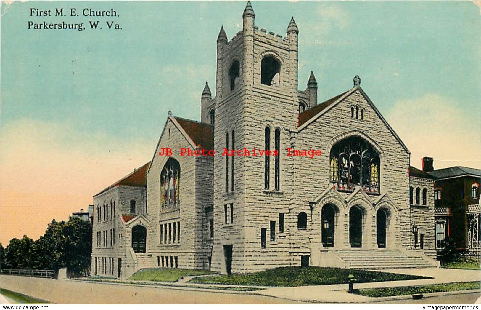 283213-West Virginia, Parkersburg, First Methodist Episcopal Church, 1913 PM, No A-22115 - Parkersburg