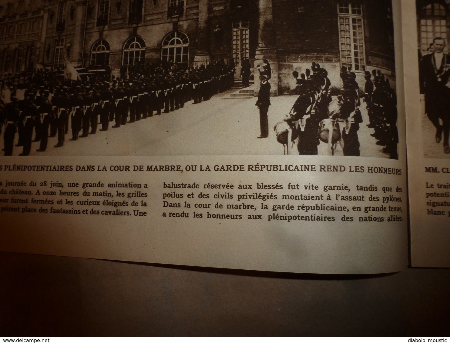 1919 LE MIROIR:Pendant Signature Du Traité à Paris ,Francfort-sur-le-M Encerclé;Une Brave Baleine Trompe Les Anglais;etc - Français