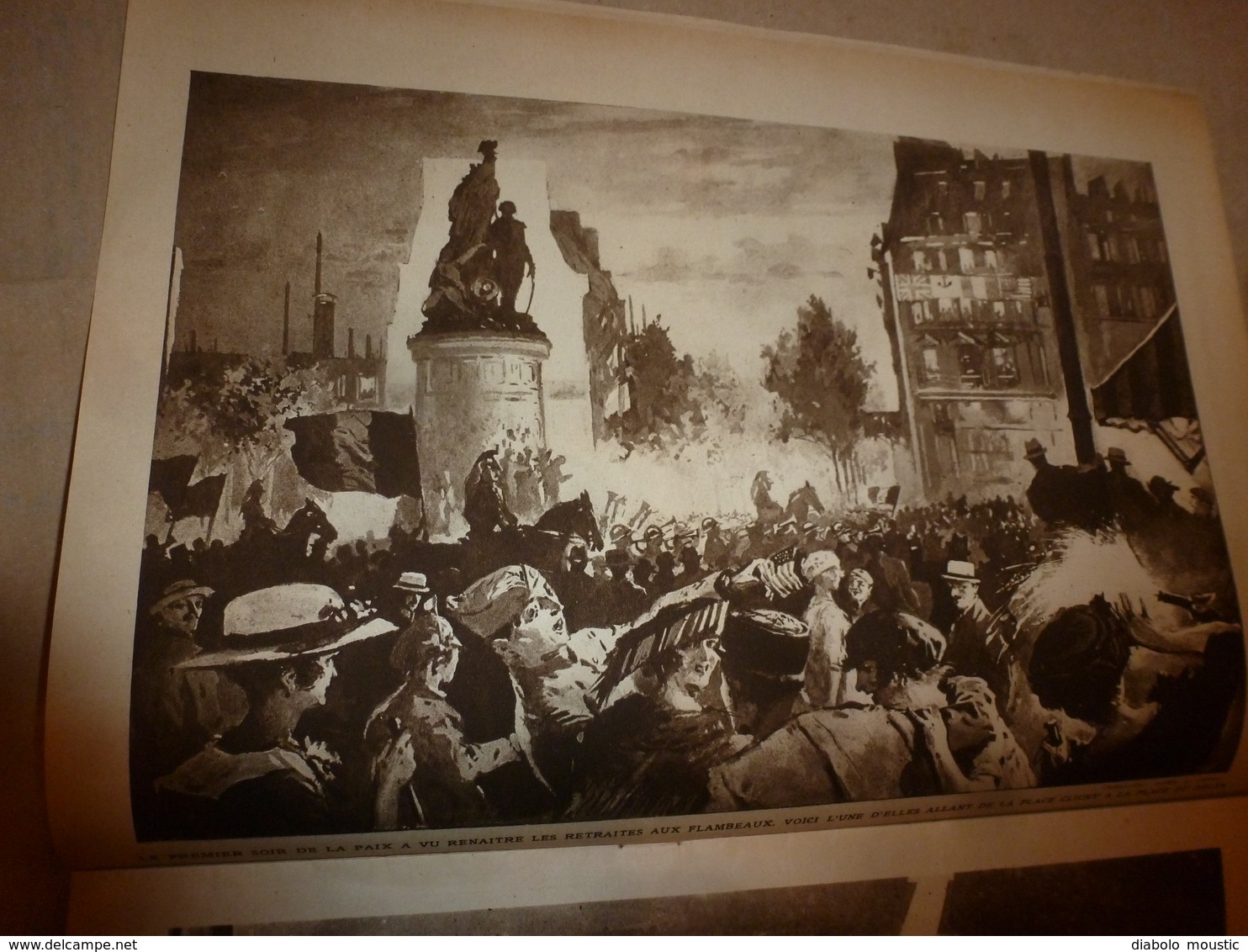 1919 LE MIROIR:Pendant signature du traité à Paris ,Francfort-sur-le-M encerclé;Une brave baleine trompe les anglais;etc