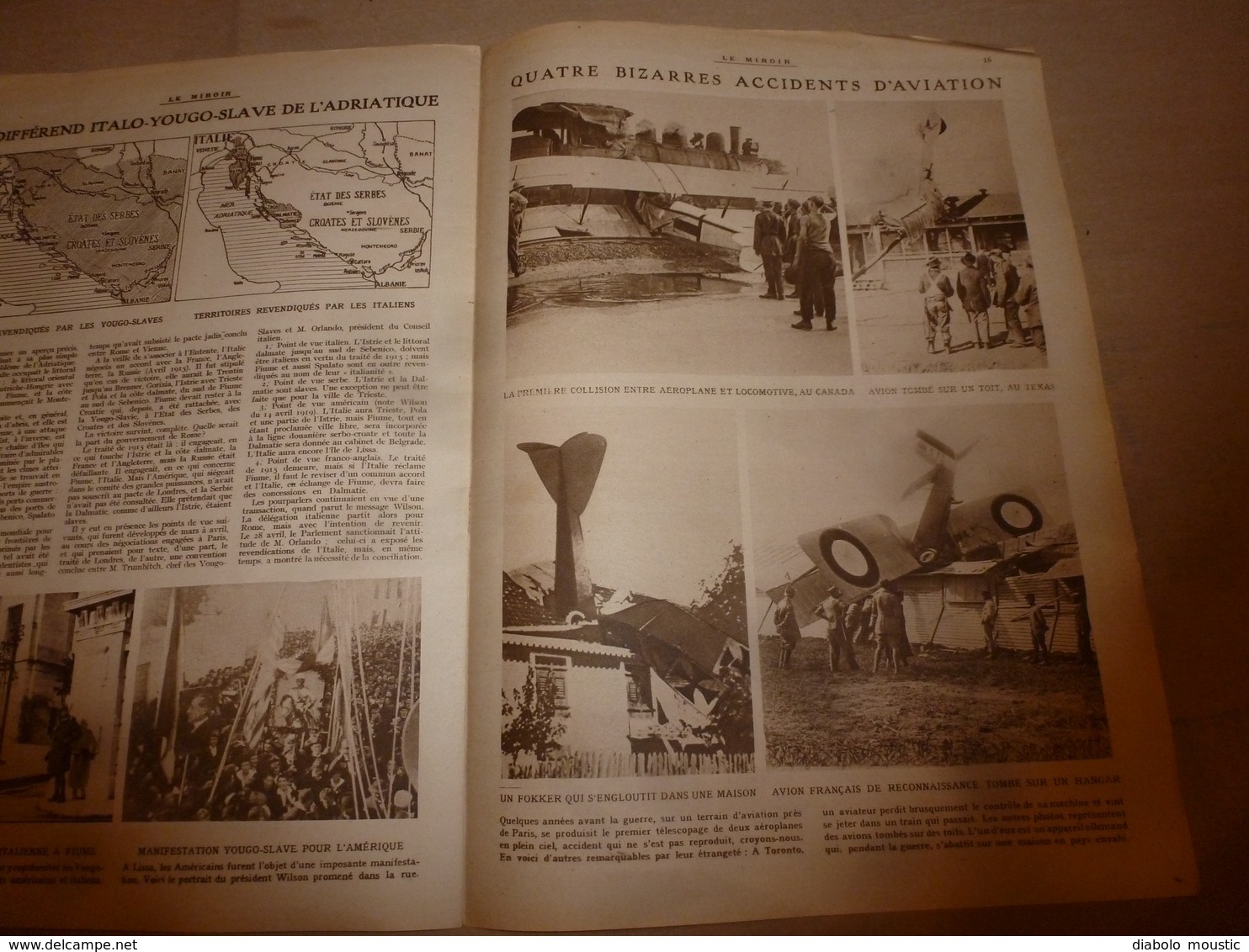 1919 LE MIROIR:Bizarre;Reine Marie Inaugure Nouvel ORIENT-ESPRESS;Retour Des Danois Du SCHLESWIG;Anzacs à London;etc - Francese