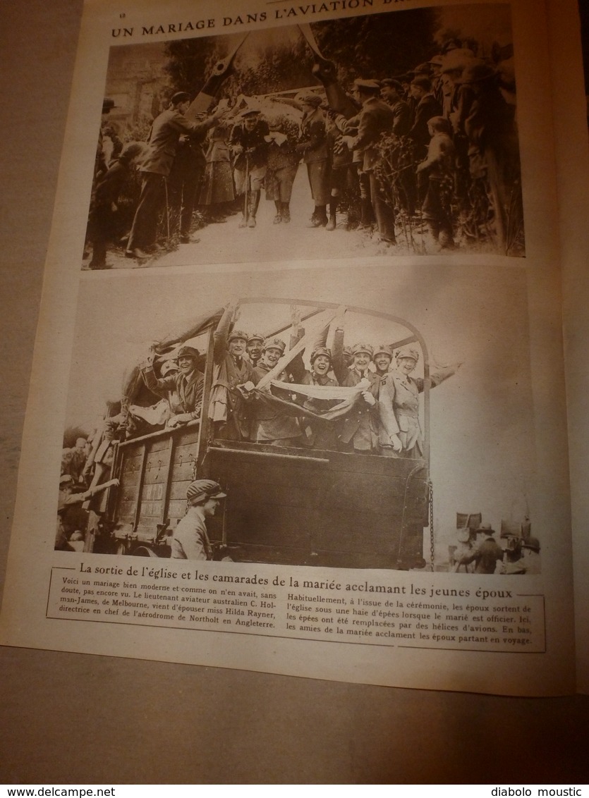 1919 LE MIROIR:Bizarre;Reine Marie inaugure Nouvel ORIENT-ESPRESS;Retour des danois du SCHLESWIG;Anzacs à London;etc