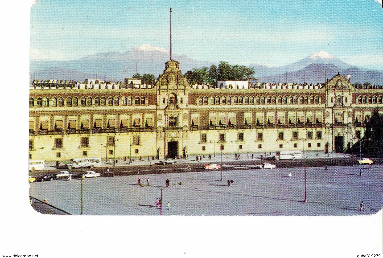 MEXICO 1960  - POSTCARD SPECIAL MEXICO D,F, -NATIONAL PALACE ANB EL ZOCALO  MAILED TO MILAN 17 NOV 1960POST7272 ATTENTIO - Mexique