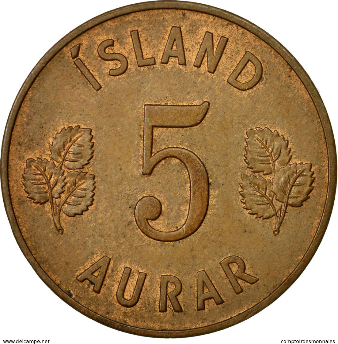 Monnaie, Iceland, 5 Aurar, 1946, TTB, Bronze, KM:9 - Islande