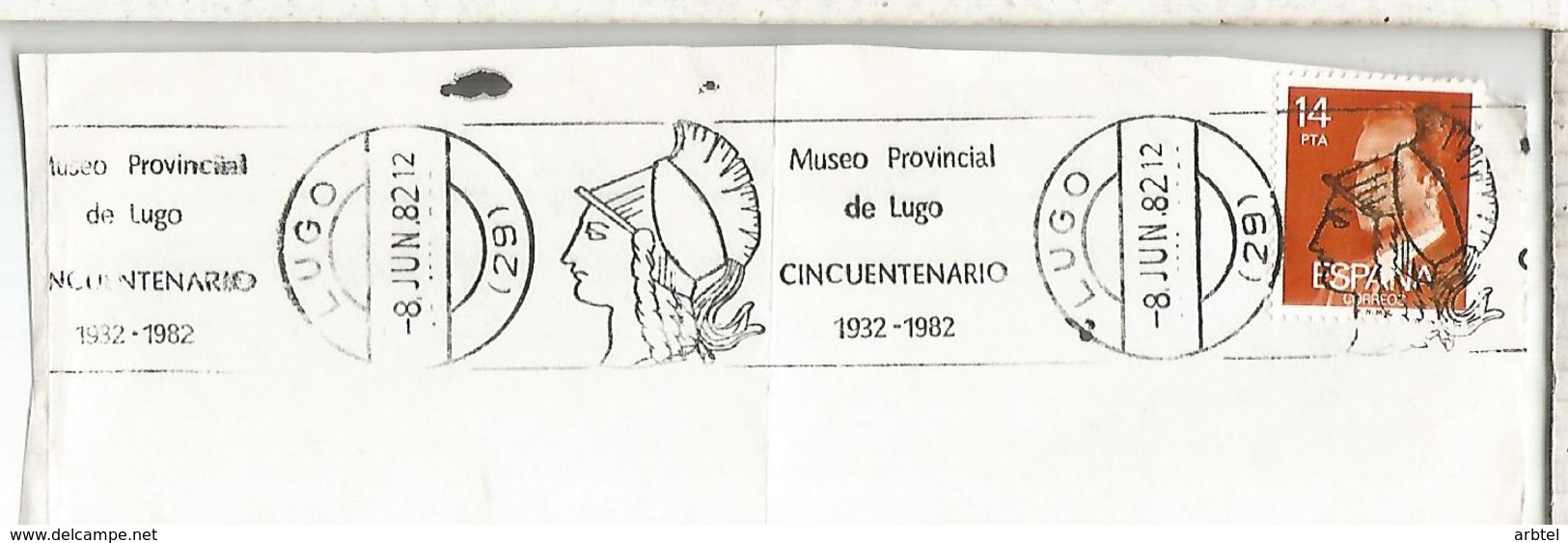 FRAGMENTO CON MATASELLOS RODILLO MUSEO PROVINCIAL DE LUGO MUSEUM - Cartas & Documentos