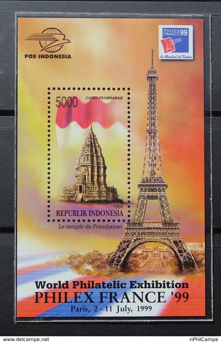 L#34-  Indonésie. Indonesia PHILEX PRANCE, PARIS 1999. SS. MNH - Indonesia