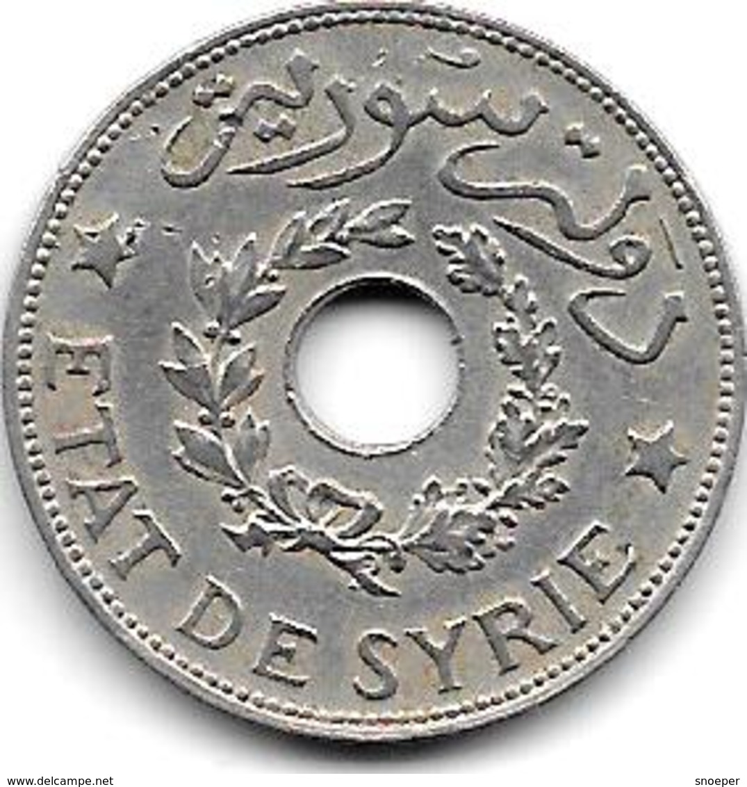 *syria 1 Piastres 1929  Km 71  Xf  !!!! - Syria