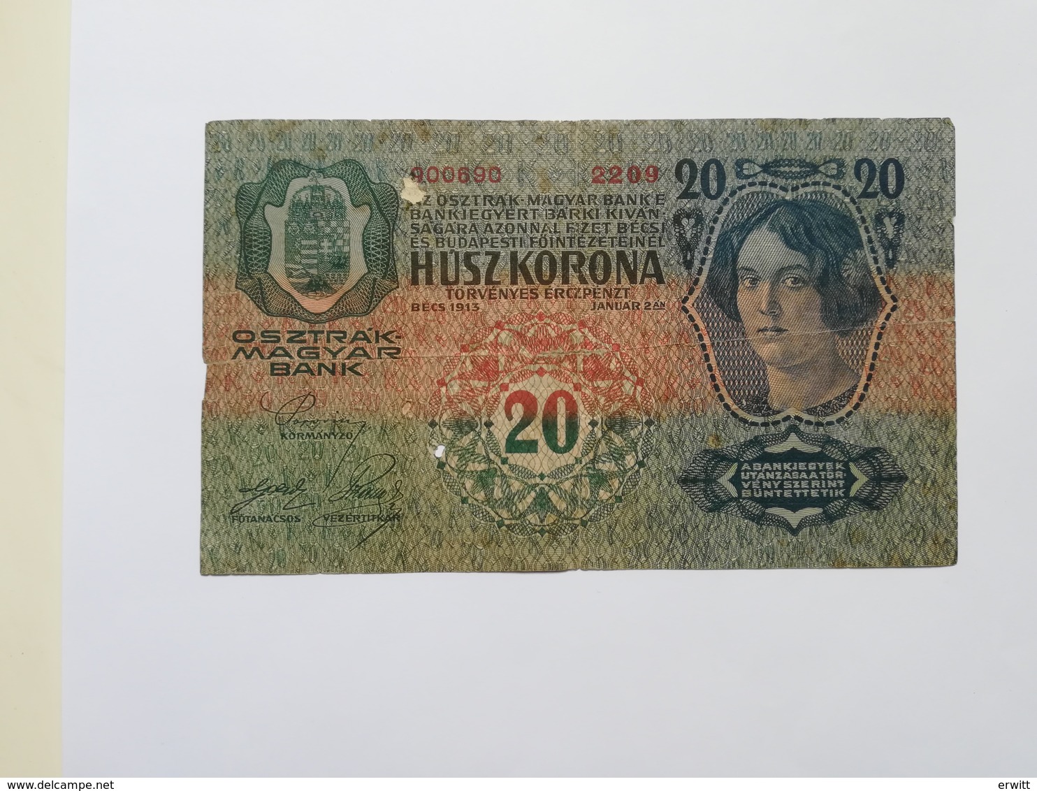 AUSTRIA 20 KRONEN 1913 - Austria