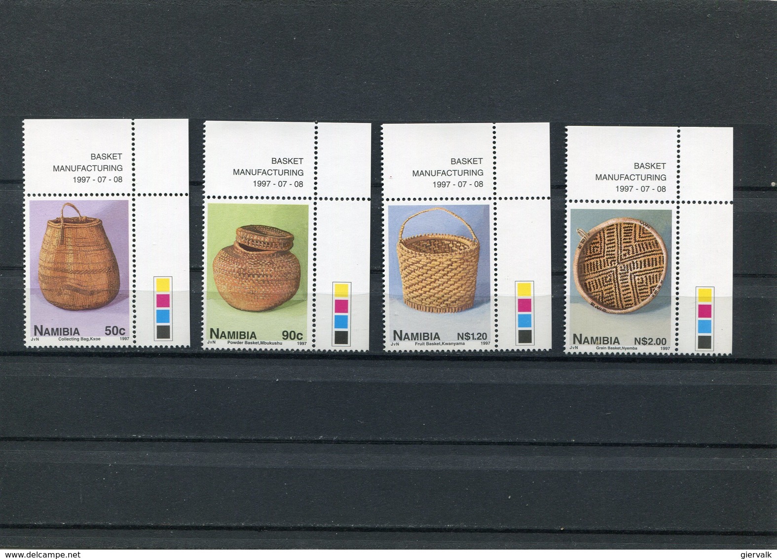 NAMIBIA 1997 BASKETS M.850/853 MNH. - Namibië (1990- ...)