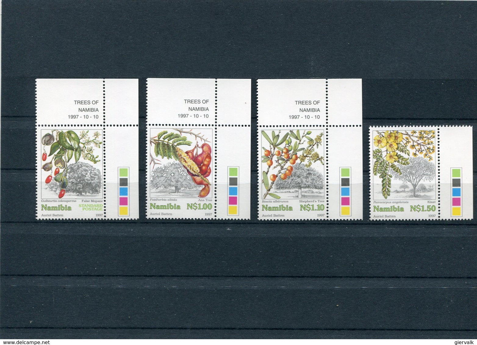 NAMIBIA 1997 TREES M.867/870 MNH. - Namibië (1990- ...)