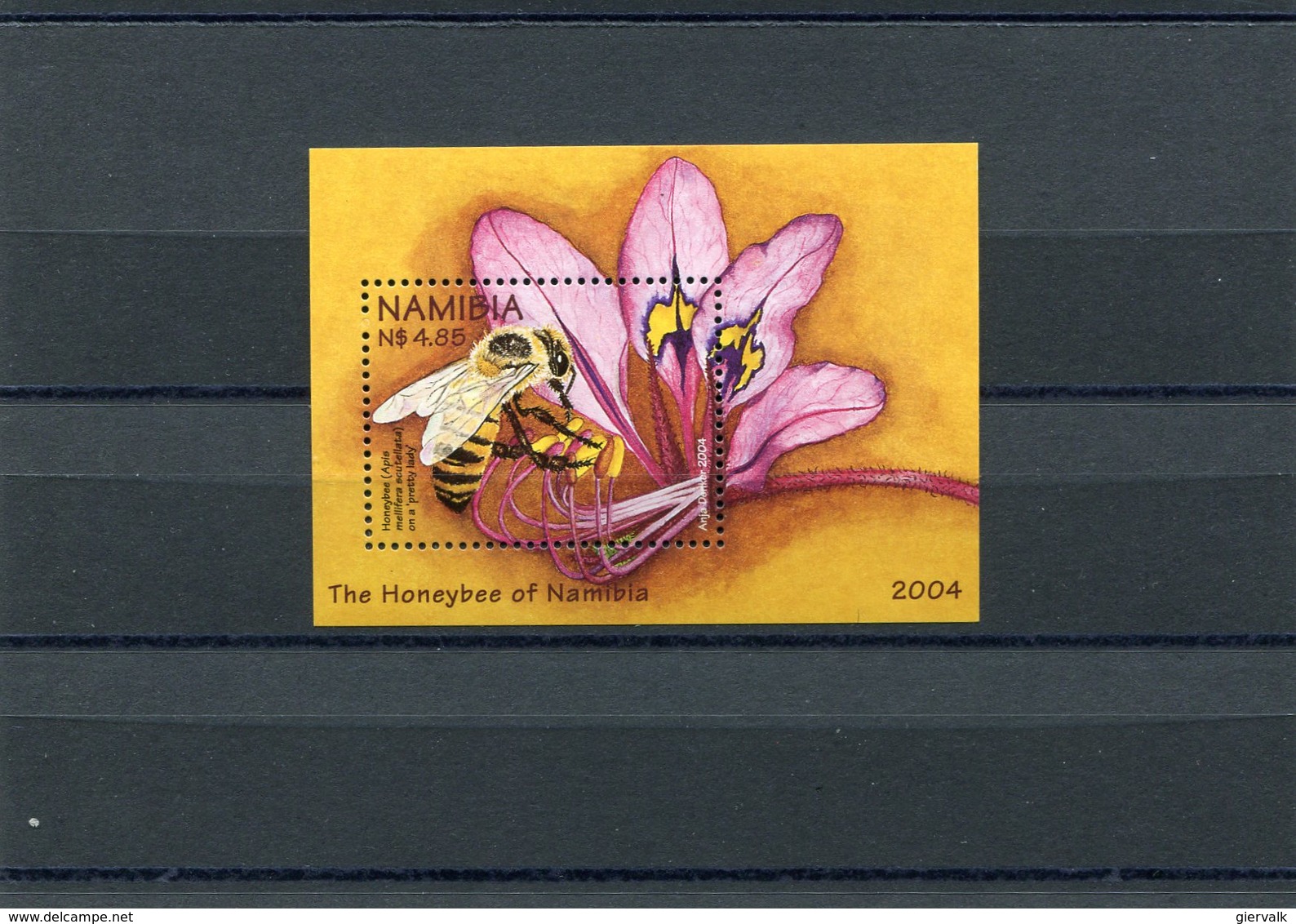 NAMIBIA 2004 HONEYBEE M.Blok 60 MNH. - Namibië (1990- ...)