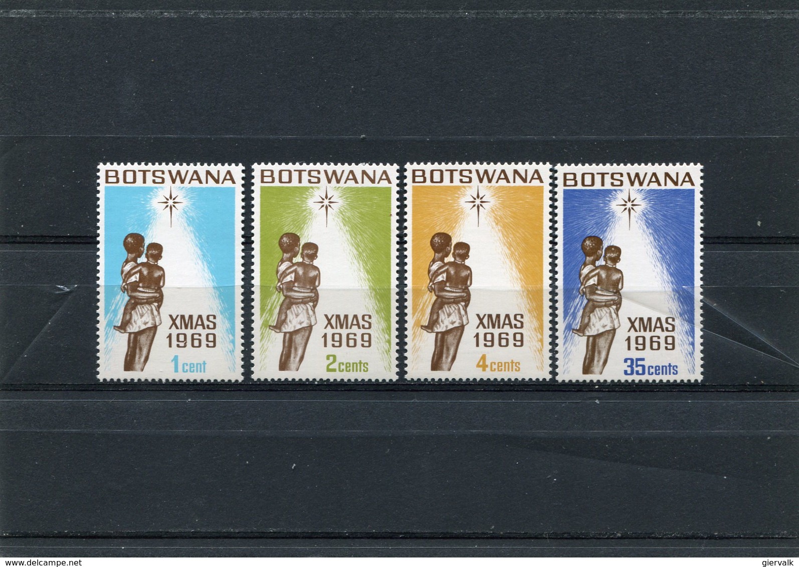 BOTSWANA 1969 CHRISTMAS M.54/57 MNH. - Botswana (1966-...)