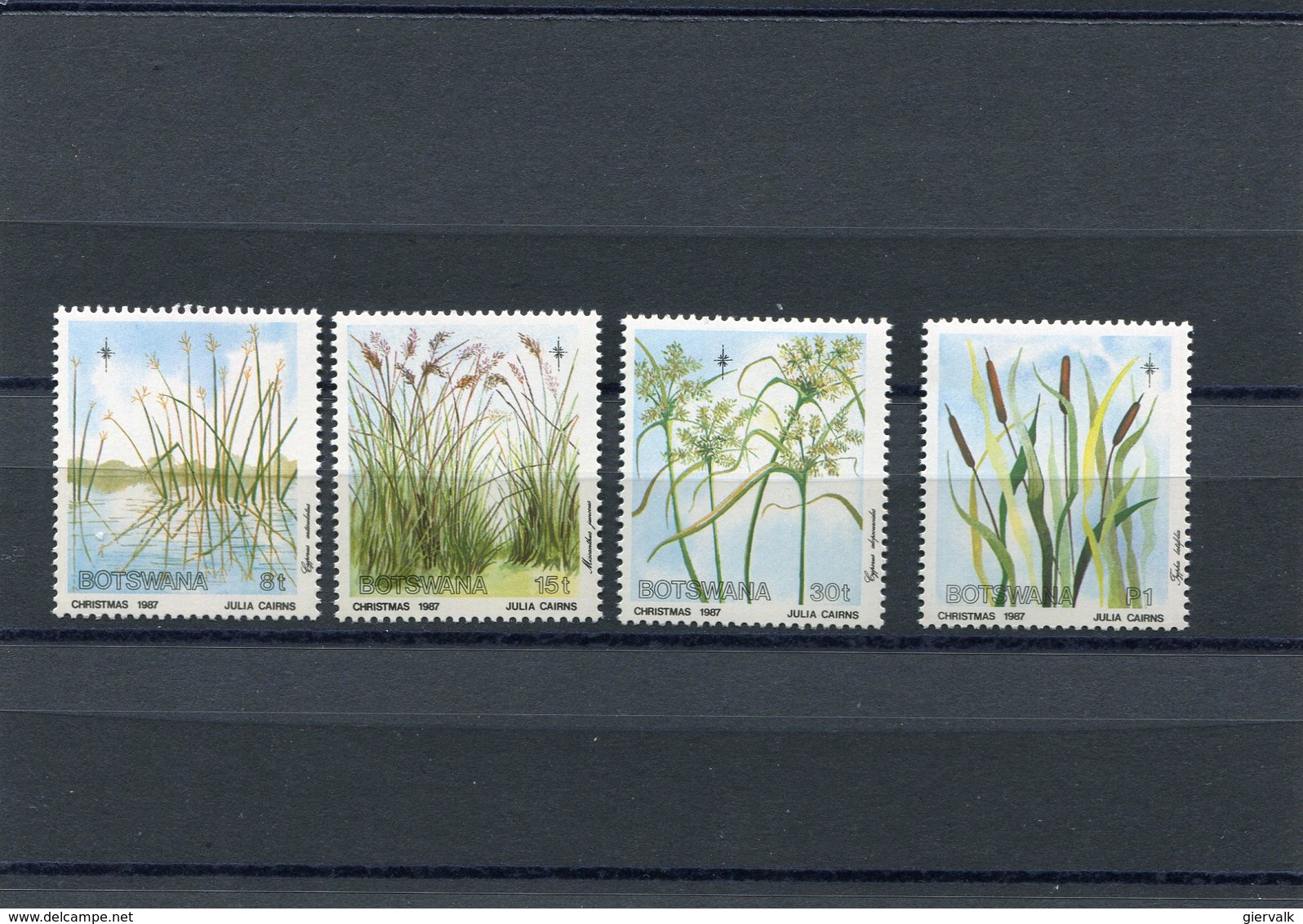 BOTSWANA 1987 WATER PLANTS M.423/426 MNH. - Botswana (1966-...)