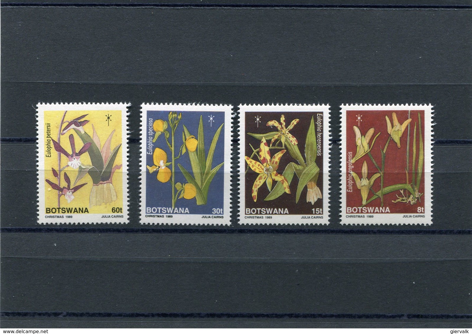 BOTSWANA 1989 ORCHIDS M.463/466 MNH. - Botswana (1966-...)