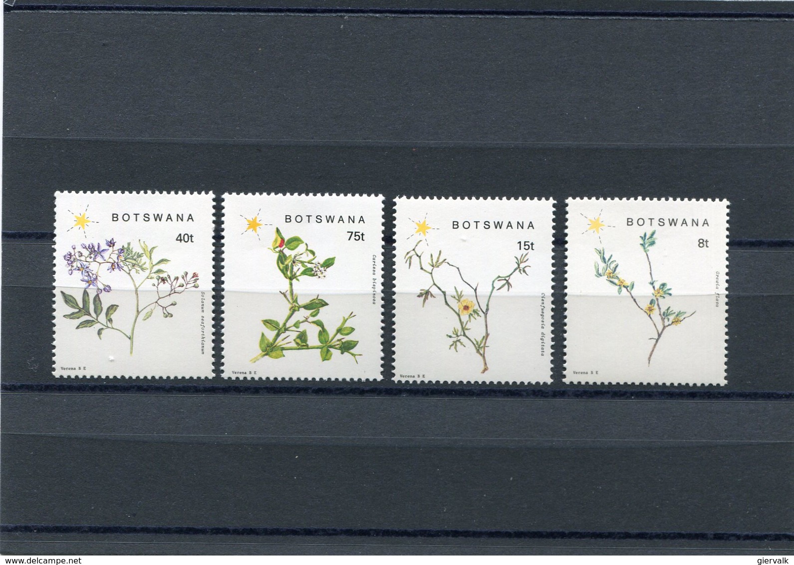 BOTSWANA 1988 TREE BRANCHES M.447/450 MNH. - Botswana (1966-...)