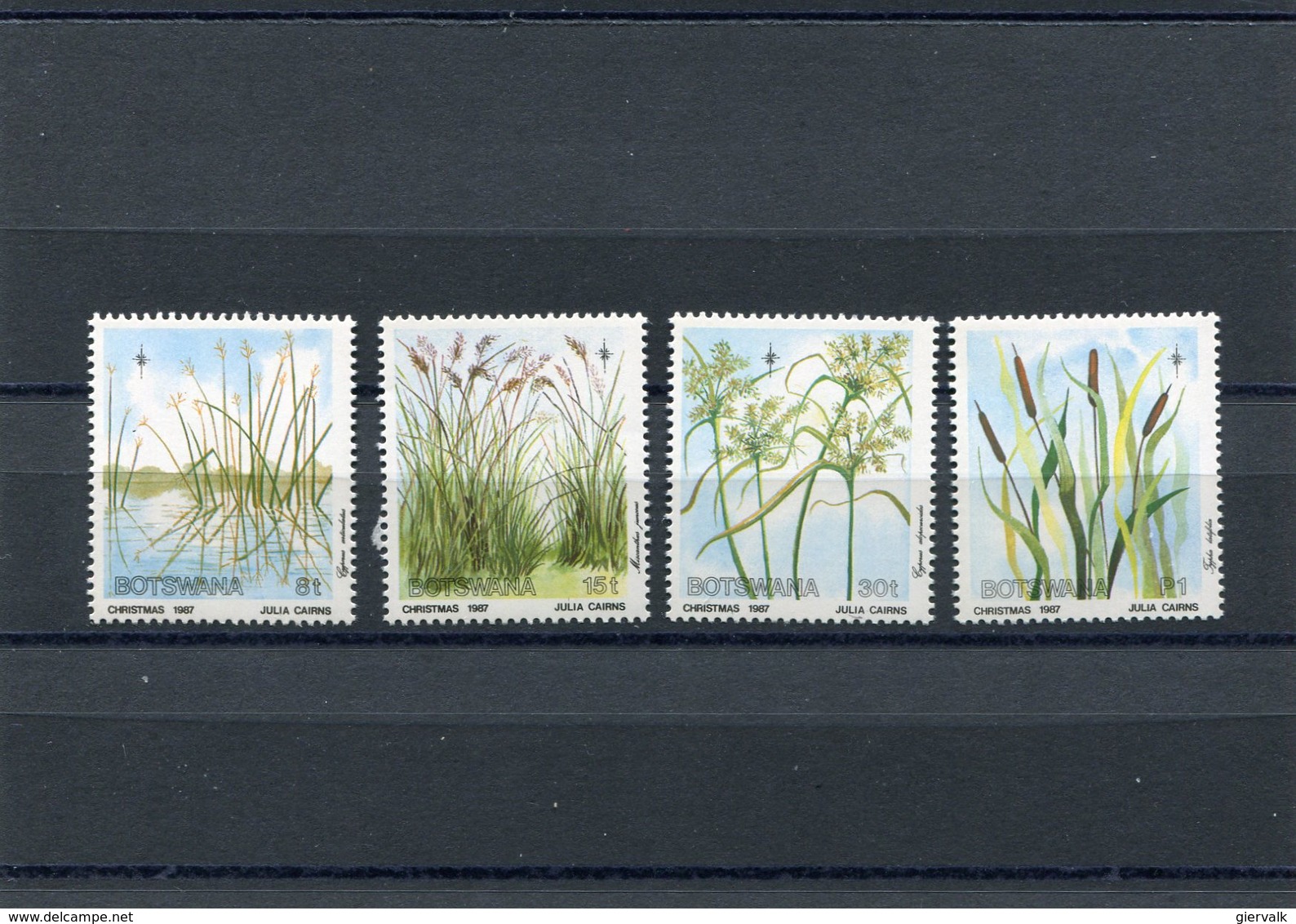 BOTSWANA 1987 WATERPLANTS M.423/426 MNH. - Botswana (1966-...)