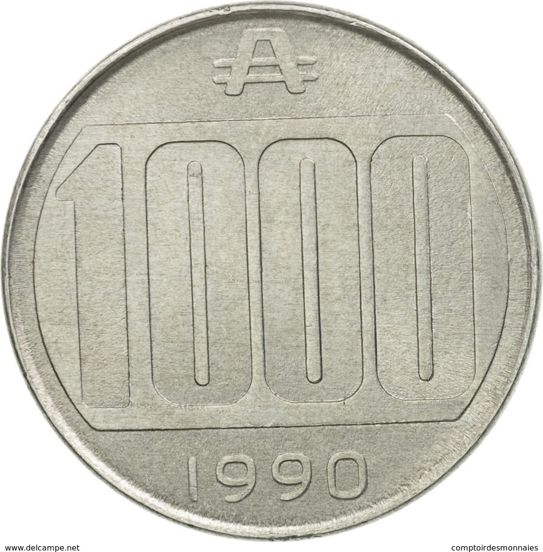 Monnaie, Argentine, 1000 Australes, 1990, TTB, Aluminium, KM:105 - Argentina