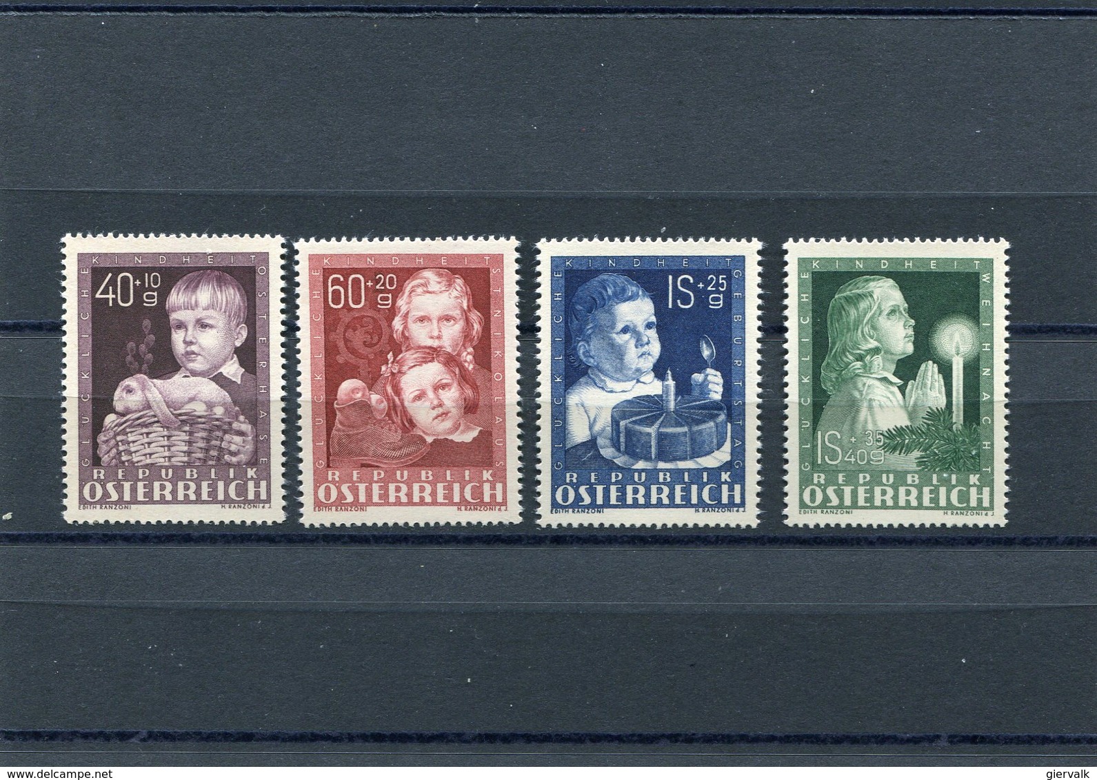 AUSTRIA 1949 M.929/932 MNH. - Ongebruikt