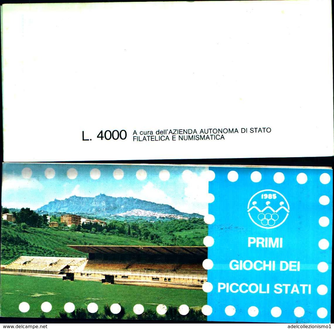 72427) 1985 SAN MARINO LIBRETTO GIOCHI PICCOLI STATI NUOVO MNH** - Cuadernillos