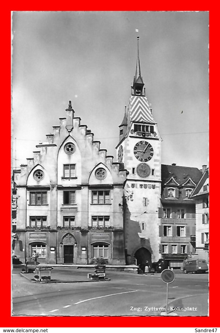 CPSM/pf  ZOUG (Suisse)  Zytturm-Kolinplatz. *8148 - Zug