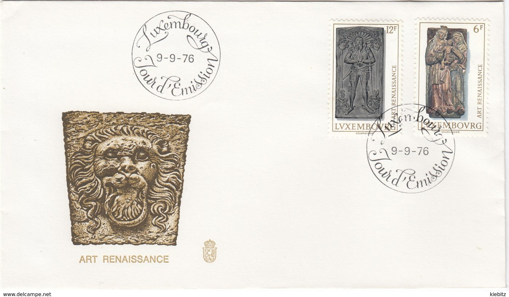 LUXEMBURG 1976 - MiNr: 933-934 FDC Art Renaissance - FDC