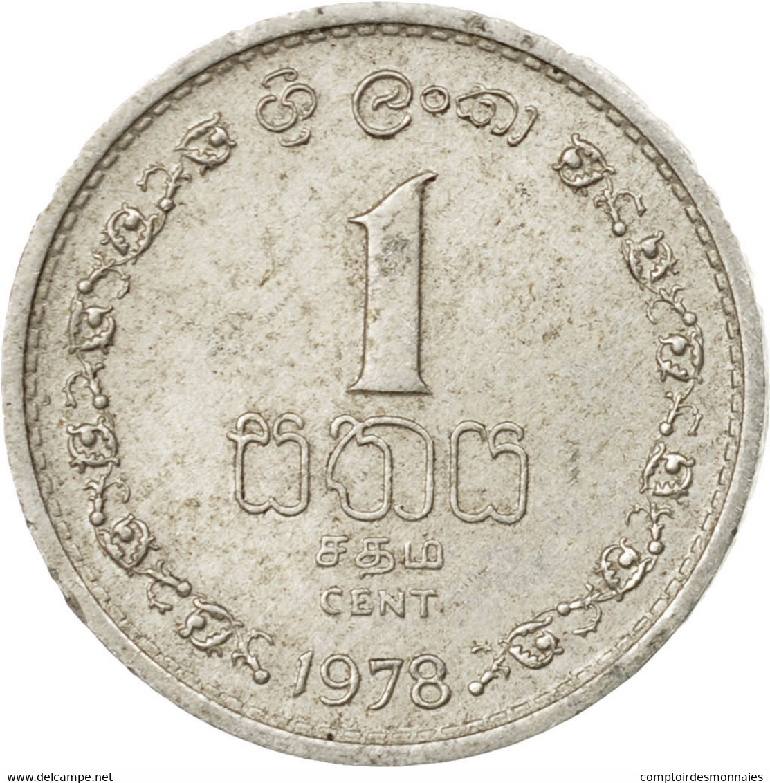 Monnaie, Sri Lanka, Cent, 1978, TTB, Aluminium, KM:137 - Sri Lanka