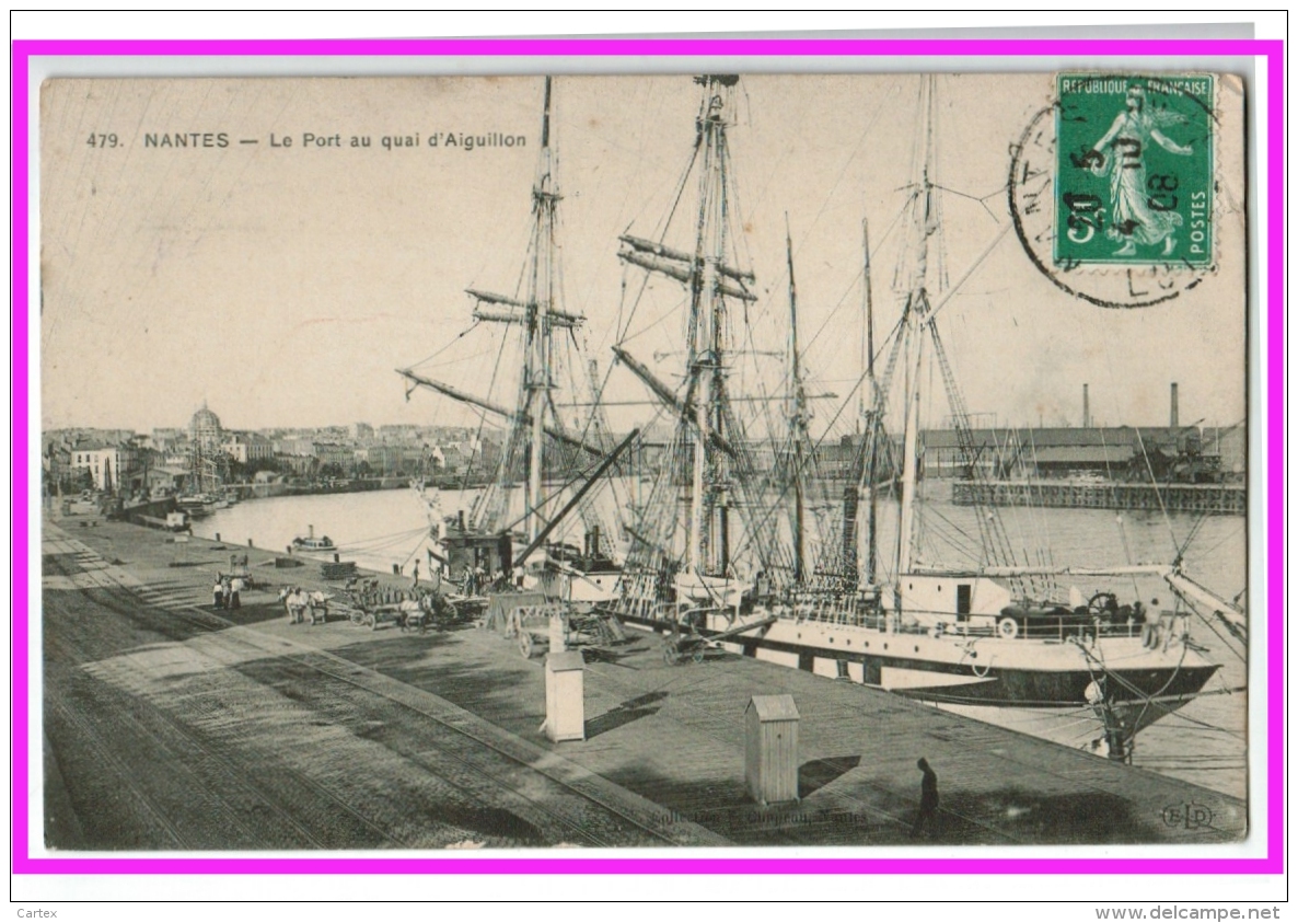 23018  CPA  NANTES : Le Pont Au Quai D' Aiguillon  ! 1908 !!     ACHAT DIRECT !! - Nantes