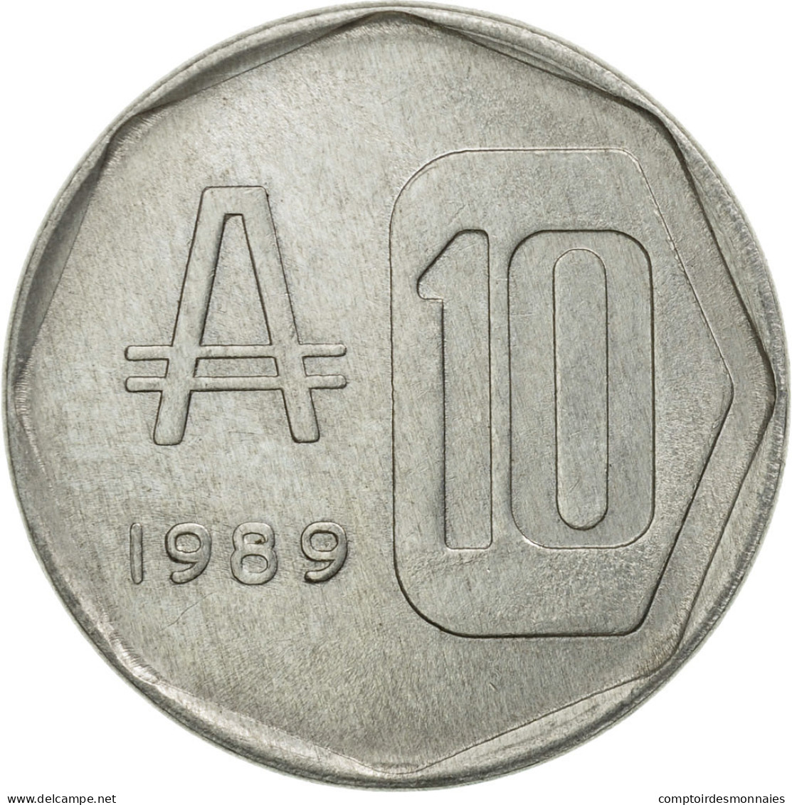 Monnaie, Argentine, 10 Australes, 1989, TTB, Aluminium, KM:102 - Argentine