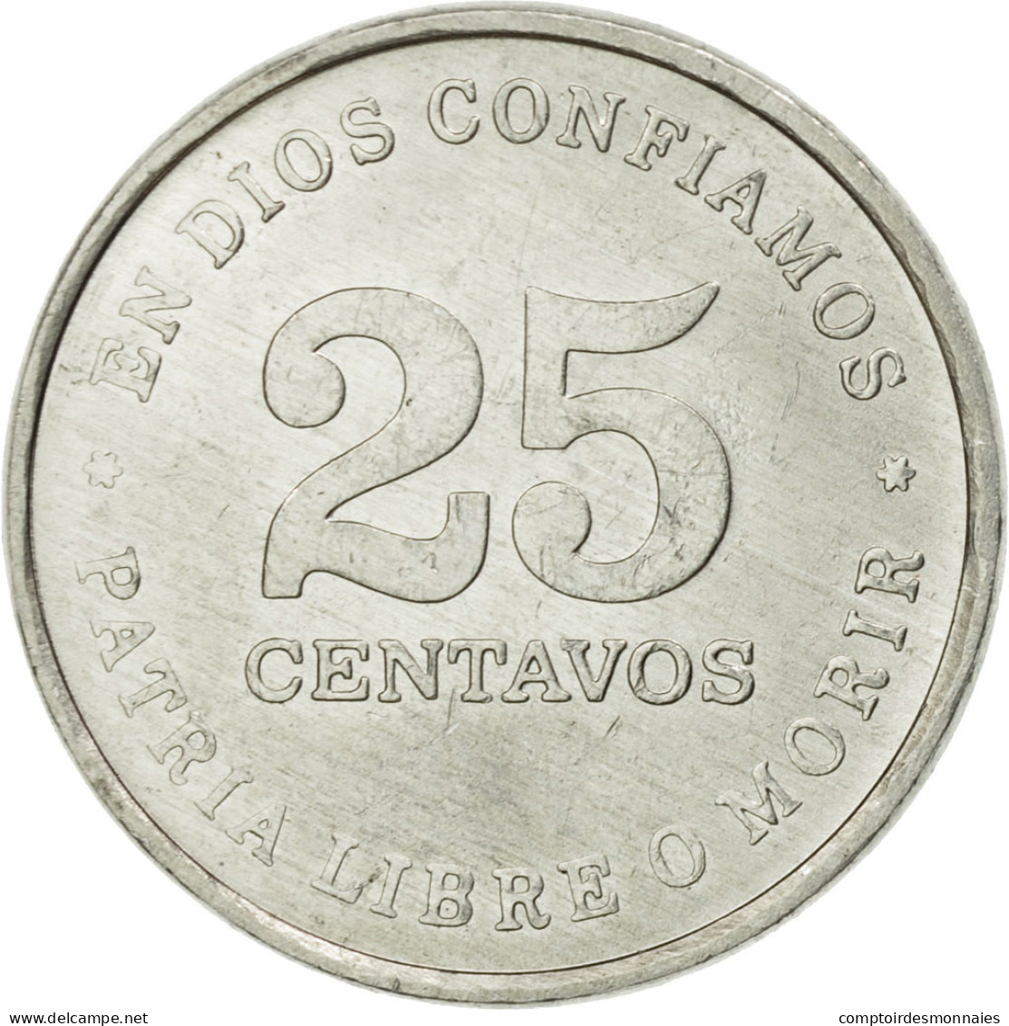 Monnaie, Nicaragua, 25 Centavos, 1987, TTB, Aluminium, KM:57 - Nicaragua