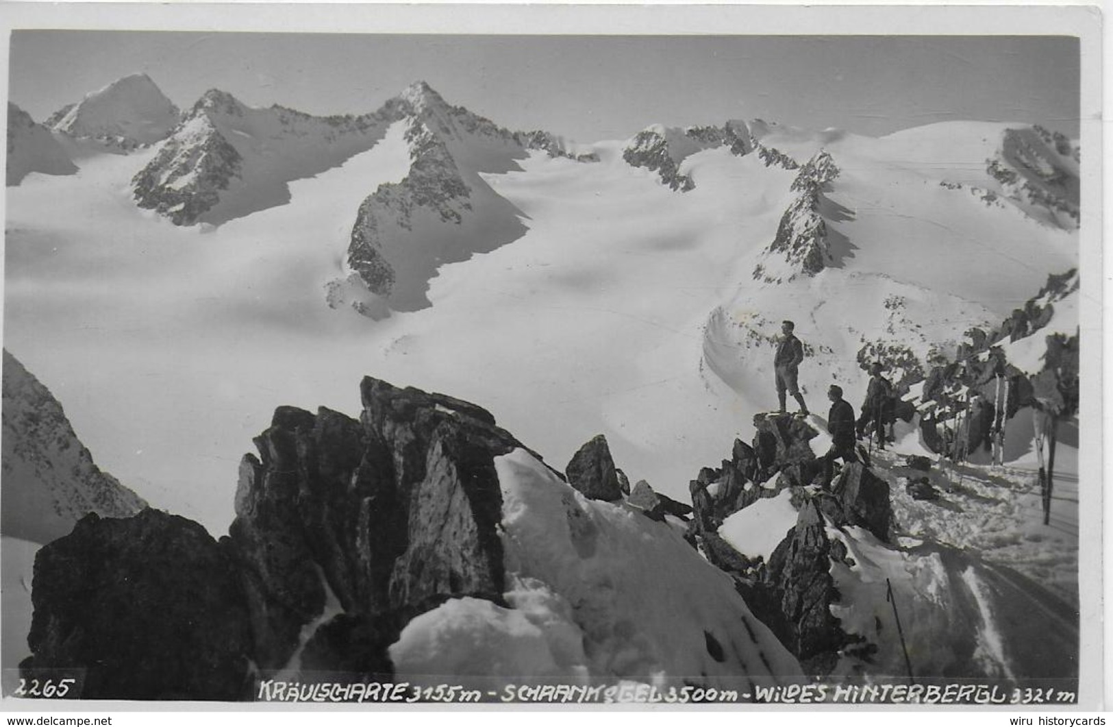 AK 0047  Kräulscharte , Schrankogel & Wildes Hinterbergl ( Stubaier Alpen ) - Verlag Much Heiss Um 1934 - Neustift Im Stubaital