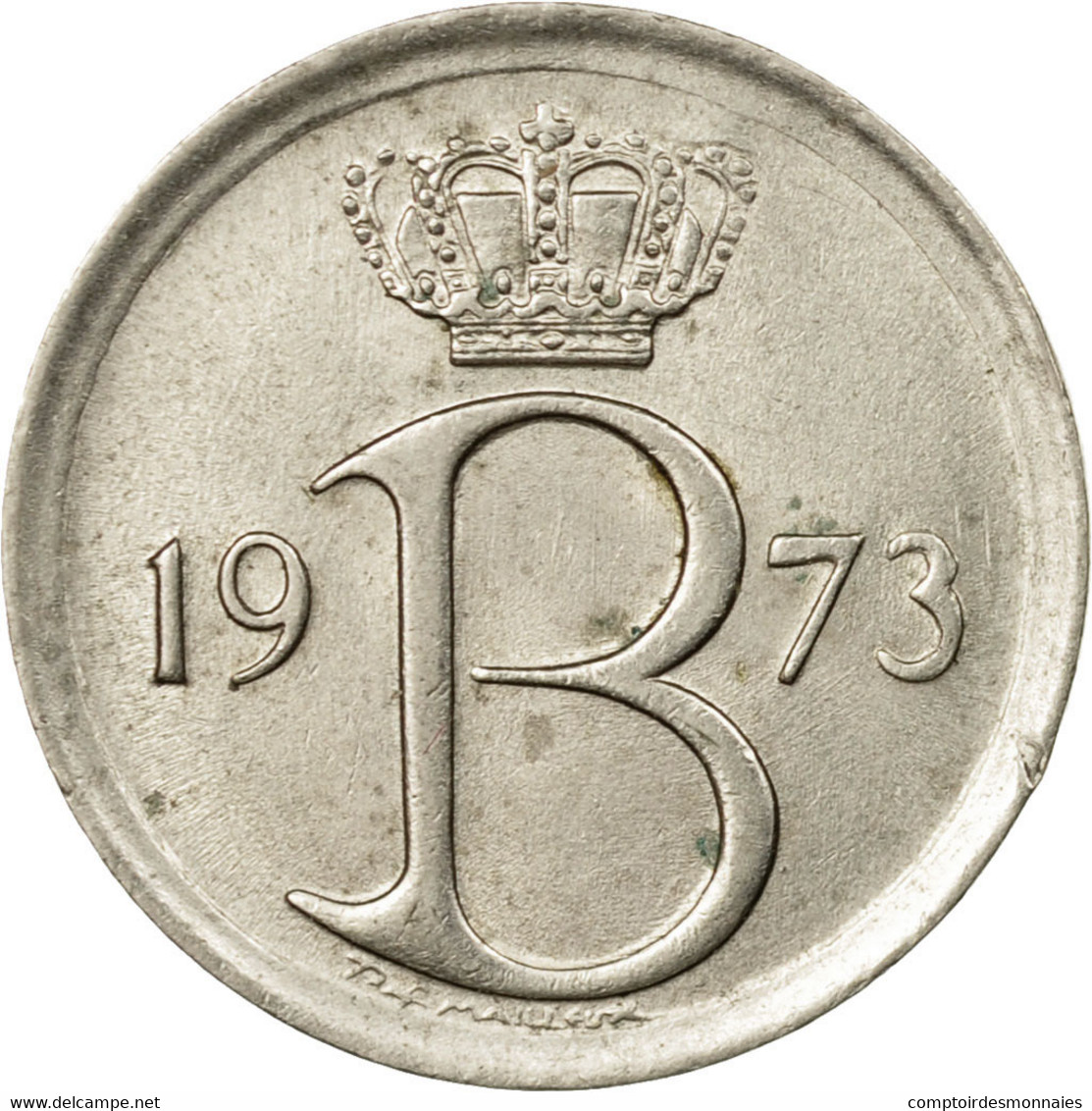 Monnaie, Belgique, 25 Centimes, 1973, Bruxelles, SUP, Copper-nickel, KM:154.1 - 25 Centimes