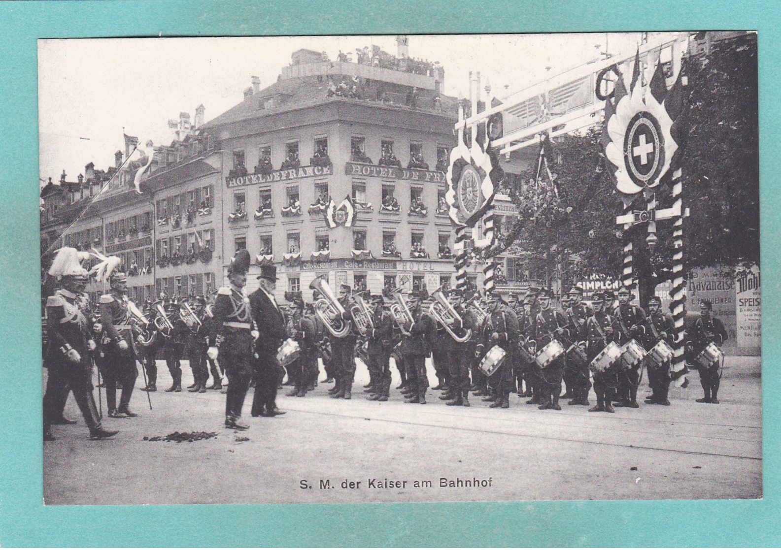 Old Post Card Of Origiaufnahme Vom Besuch Seiner Majestat,Kaiser Wilhelm Ll In Bern,1912,S61. - Freiburg I. Br.