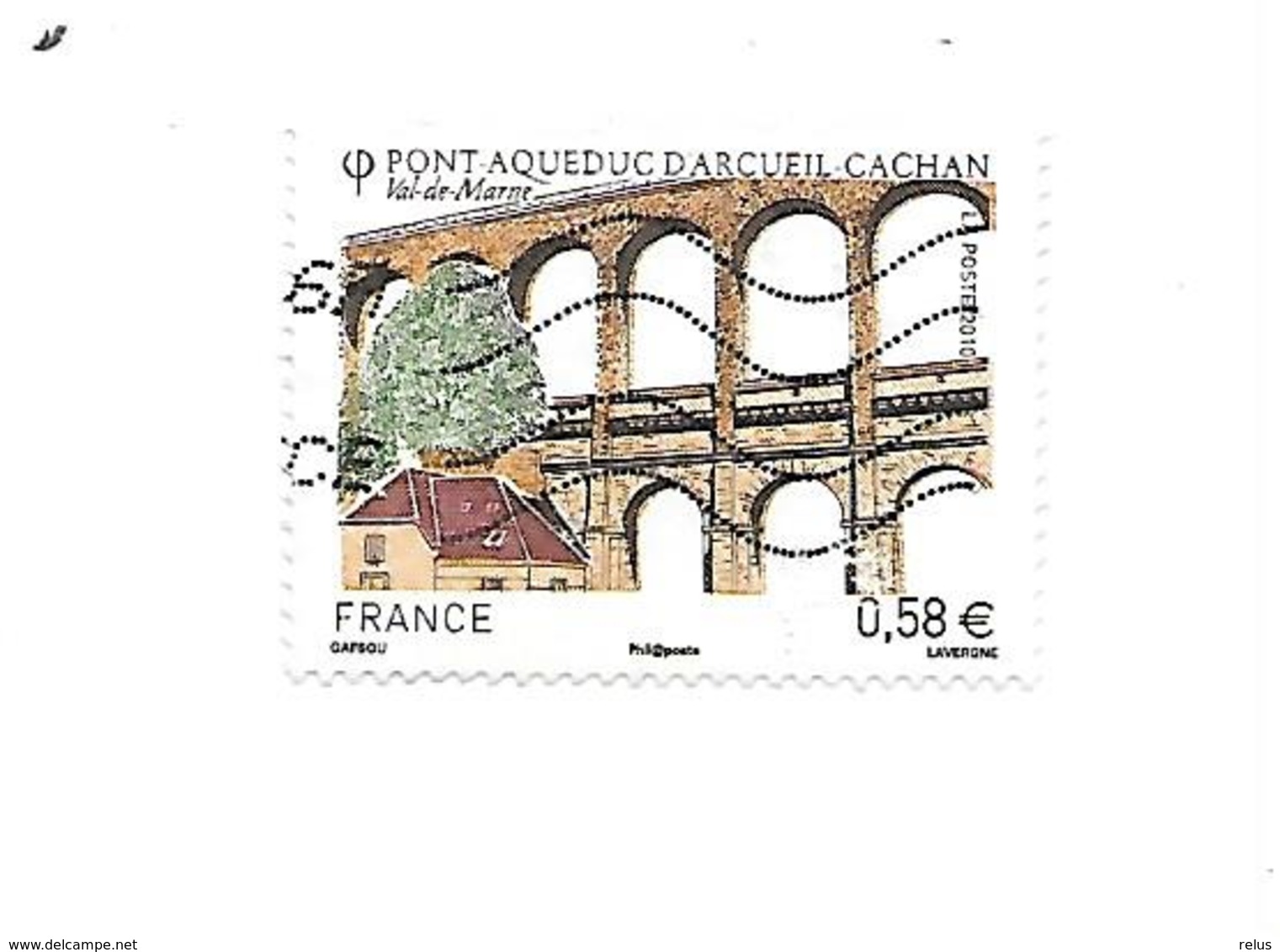 Série Touristique. Pont Aqueduc D'Arcueil-Cachan N°4503 Oblitéré Année 2010 - Oblitérés