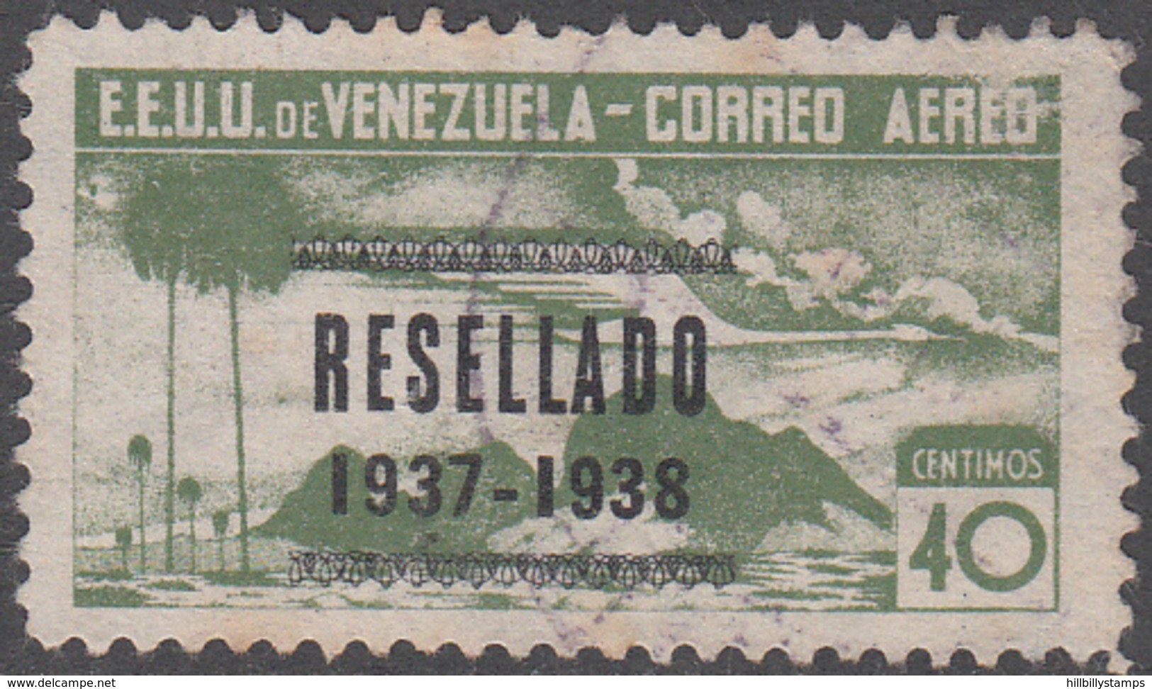 VENEZUELA    SCOTT NO. C68    USED     YEAR  1937 - Venezuela