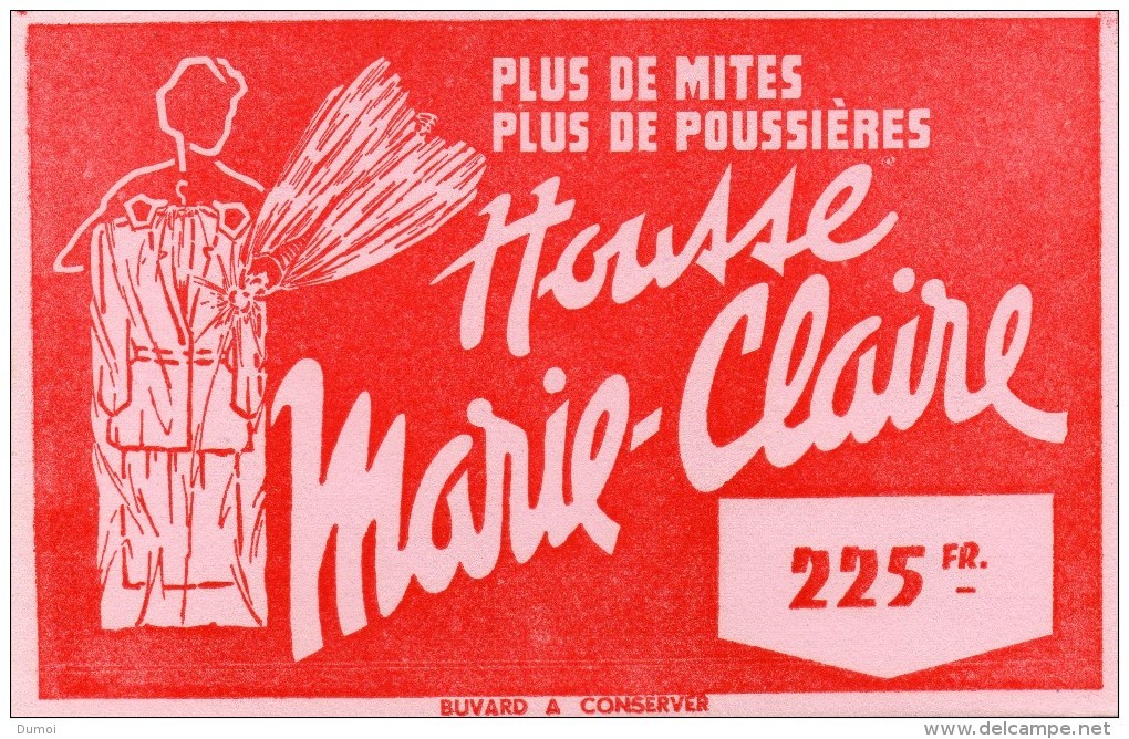 Buvard  -  Housse Marie Claire  -  Plus De Mites Plus De Poussière 225Fr - Textile & Clothing