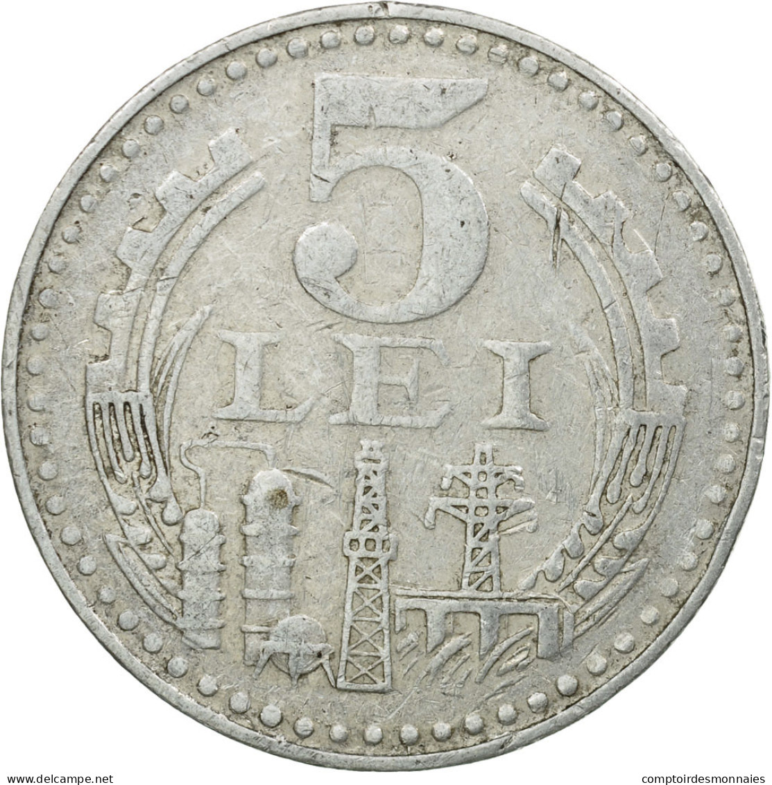 Monnaie, Roumanie, 5 Lei, 1978, TTB, Aluminium, KM:97 - Roumanie