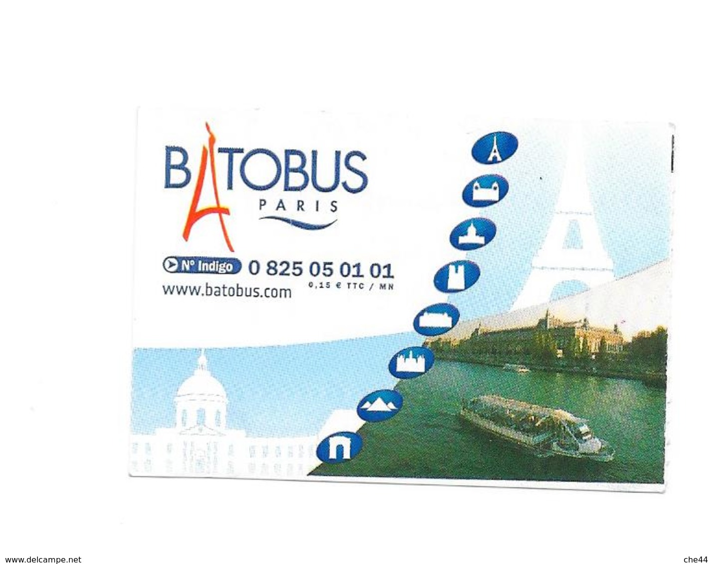 Ticket BatoBus Paris. (Voir Commentaire) - Europe