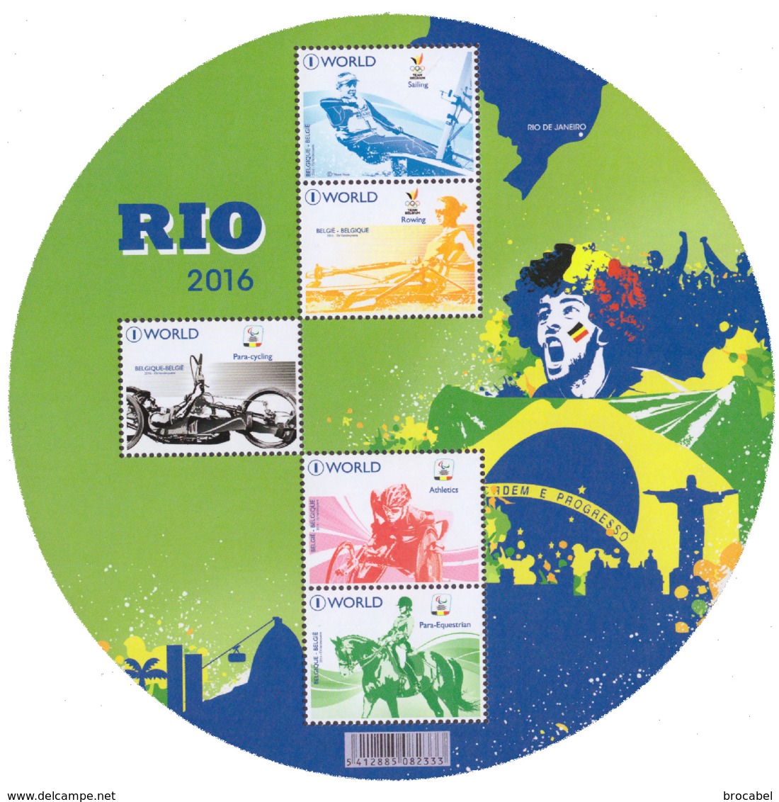 Belgium BL 243**  Rio 2016  2 - 1961-2001