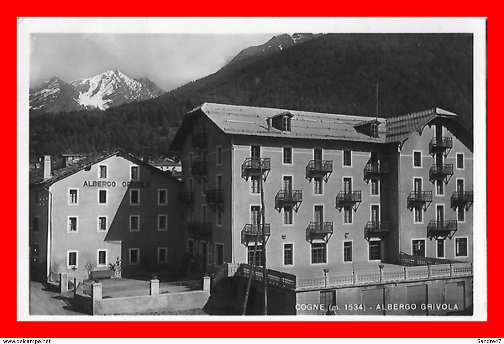 CPSM/pf  COGNE (Italie)  Albergo Grivola...H691 - Altri & Non Classificati