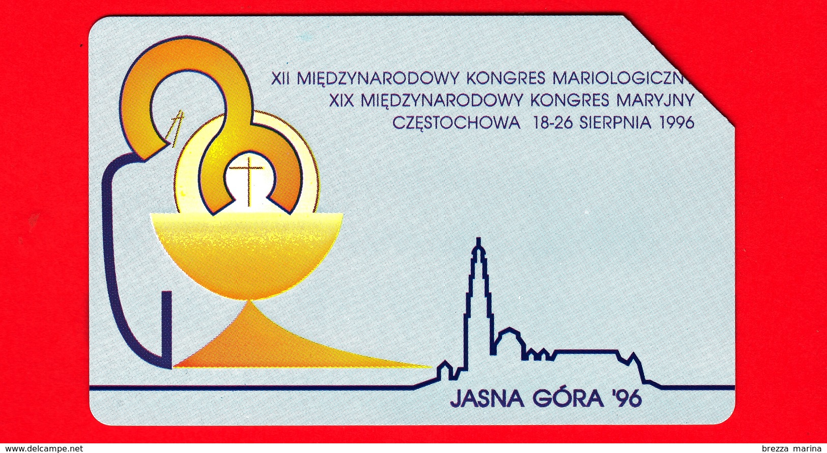 POLONIA - Scheda Telefonica - Usata - 1996 - XII Congresso Di Mariologia, Jasna Gora - Telekomunikacja Polska - 25 - Polonia