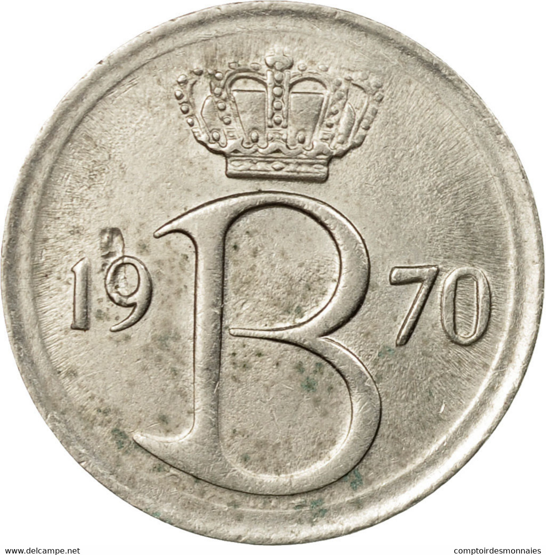 Monnaie, Belgique, 25 Centimes, 1970, Bruxelles, SUP, Copper-nickel, KM:154.1 - 25 Centimes