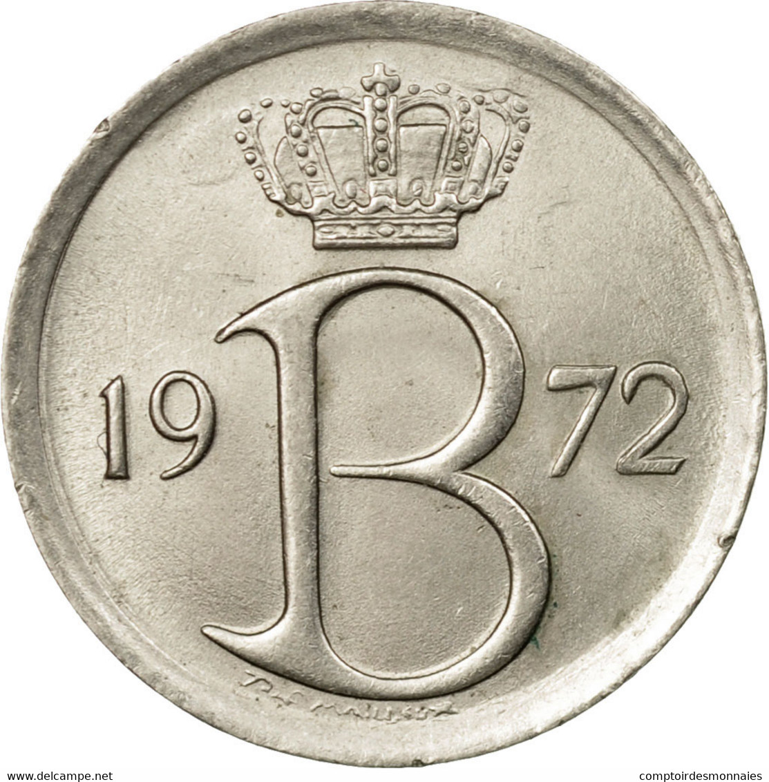 Monnaie, Belgique, 25 Centimes, 1972, Bruxelles, SUP, Copper-nickel, KM:154.1 - 25 Centimes